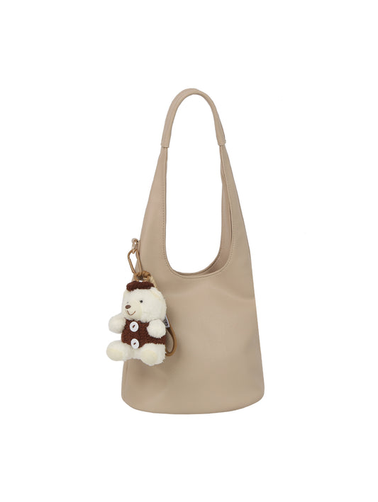 Hobo Bag with Bear Charm