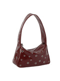 Hobo Bag with Metal Eyelets