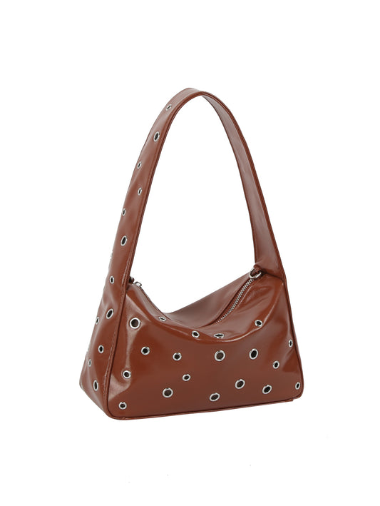 Hobo Bag with Metal Eyelets