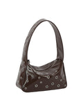 Hobo Bag with Metal Eyelets