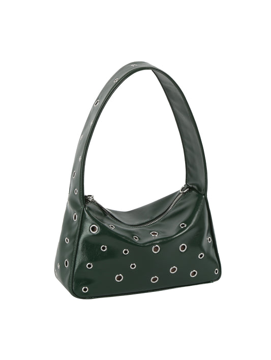 Hobo Bag with Metal Eyelets