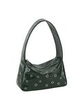 Hobo Bag with Metal Eyelets