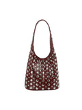 Hobo Bag with Dome Shaped Studs