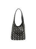 Hobo Bag with Dome Shaped Studs