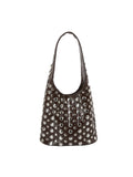 Hobo Bag with Dome Shaped Studs