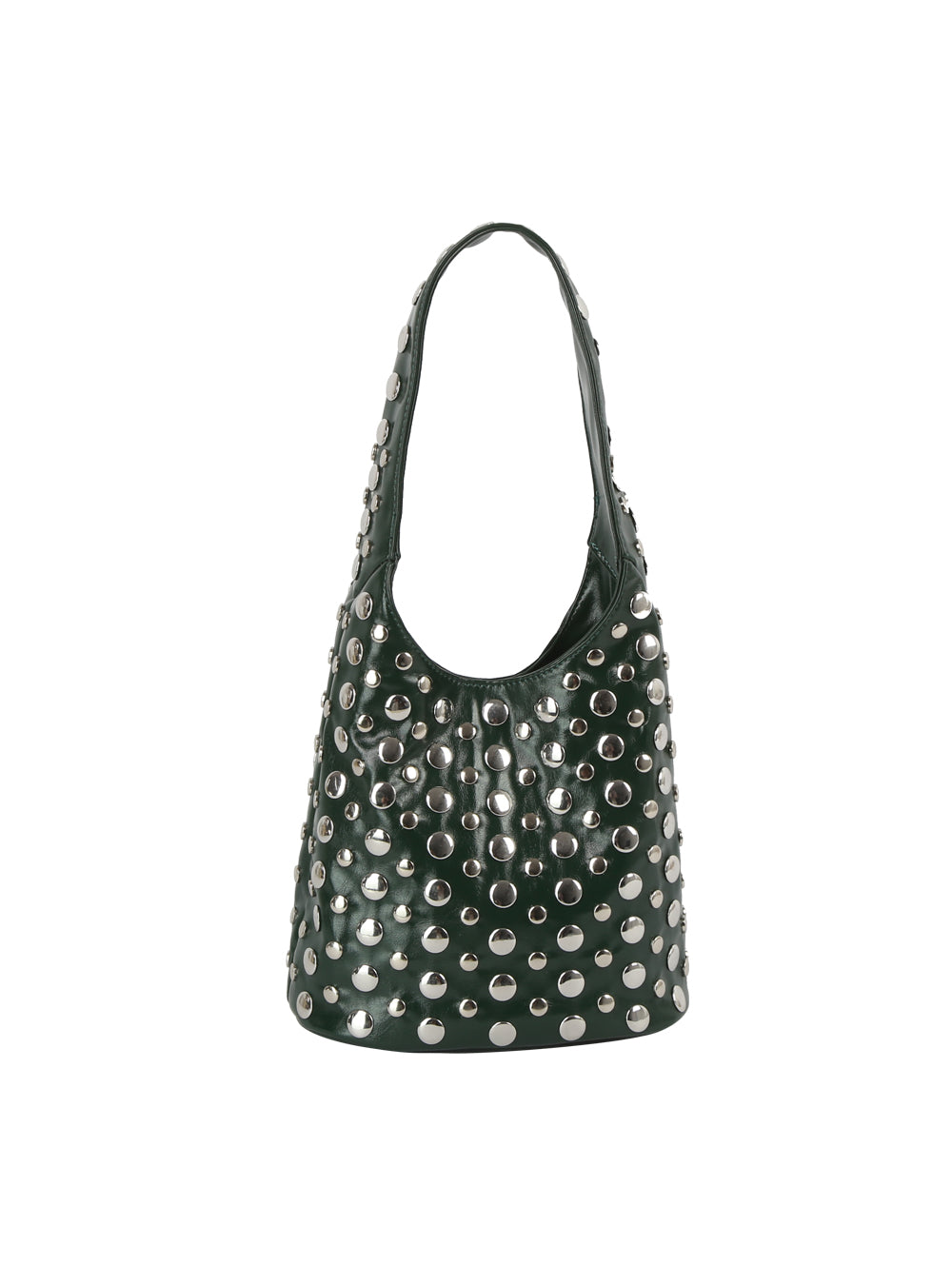 Hobo Bag with Dome Shaped Studs