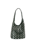 Hobo Bag with Dome Shaped Studs