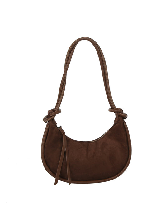 Shoulder Bag with Knotted Strap
