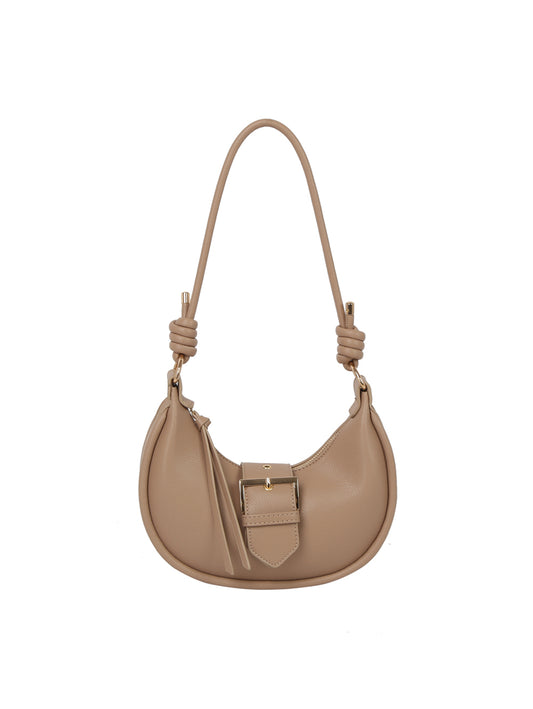 Shoulder Bag with Knotted Strap