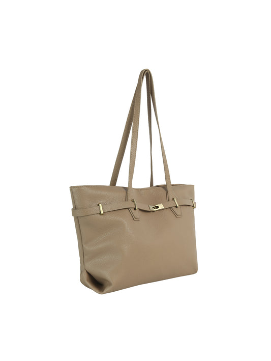 Calin Classic Belted Tote Bag
