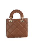 Calin Quilted Mini Top-Handle Handbag