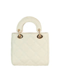 Calin Quilted Mini Top-Handle Handbag