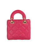 Calin Quilted Mini Top-Handle Handbag