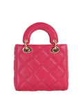 Calin Quilted Mini Top-Handle Handbag
