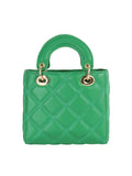 Calin Quilted Mini Top-Handle Handbag