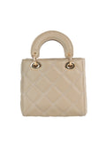 Calin Quilted Mini Top-Handle Handbag