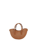 Crescent Moon Tote Bag with Scarf-Wrapped Handles
