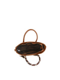 Crescent Moon Tote Bag with Scarf-Wrapped Handles