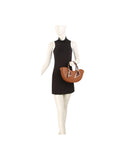 Crescent Moon Tote Bag with Scarf-Wrapped Handles