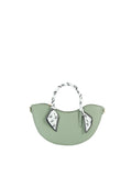 Crescent Moon Tote Bag with Scarf-Wrapped Handles