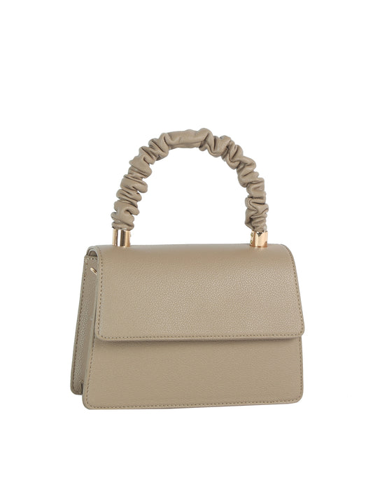 Calin Scrunchie Top-Handle Flap Handbag