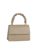 Calin Scrunchie Top-Handle Flap Handbag