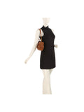Calin Ruched Shoulder Bag with Statement Buckle
