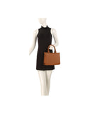 V-Chevron Quilted Handbag and Matching Wallet Set
