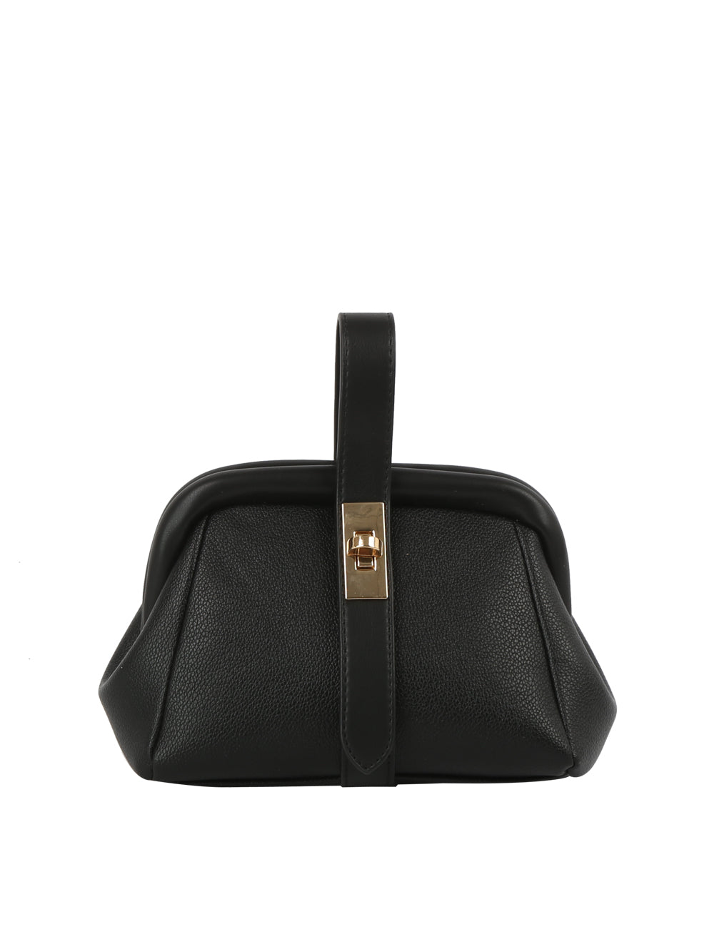 Shoulder Bag with Twist Clasp