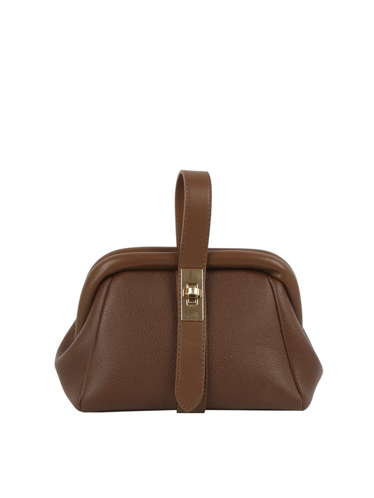 Shoulder Bag with Twist Clasp