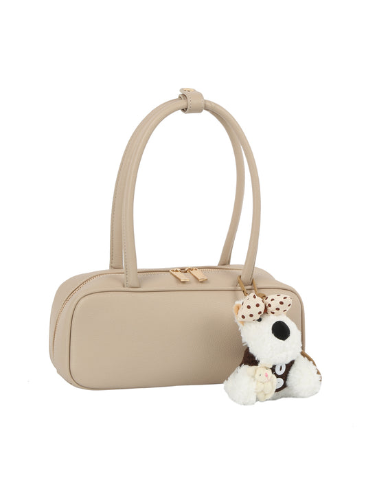 Shoulder bag with Attached Animal Charm