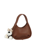 Hobo Bag with Attached Animal Charm