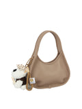 Hobo Bag with Attached Animal Charm
