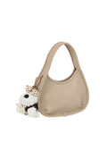 Hobo Bag with Attached Animal Charm