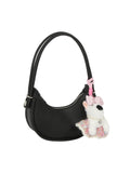 Shoulder Bag with Animal Charm