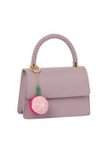 Structured Rectangular Satchel Braided top-handle
