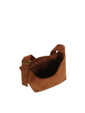 Slouchy Shoulder Bag with Decorative Ring Hardware