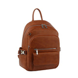 Buckled sides backpack with multi-pockets