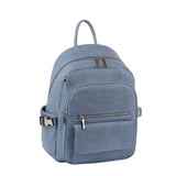 Buckled sides backpack with multi-pockets