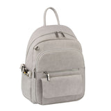 Buckled sides backpack with multi-pockets