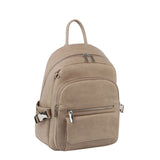 Buckled sides backpack with multi-pockets