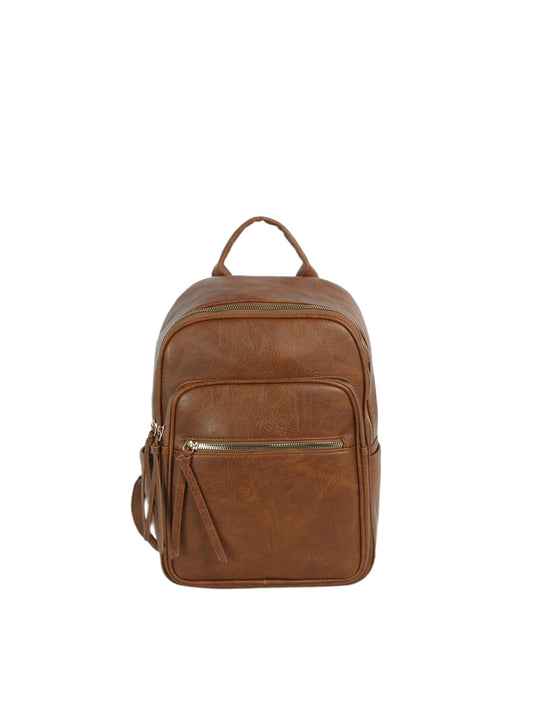 Metro Muse Fashion Backpack with Dual Front Zip Pockets
