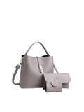 3PC Structured Bucket Bag and Matching Wallet Set