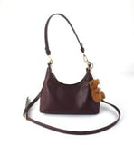 Calin Women's Faux Leather Handbag w/ Mini Teddy Bear