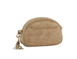 Cain half moon tassel crossbody