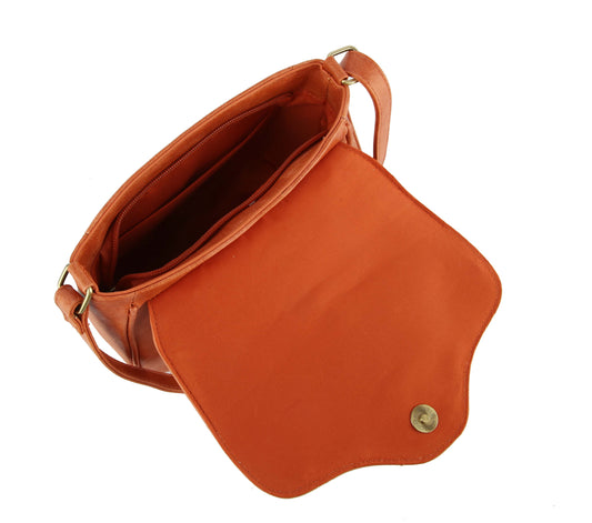 Calin whipstitching detailed saddle bag