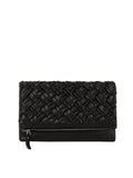 ecostitch Woven Front Flap Clutch