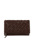 ecostitch Woven Front Flap Clutch