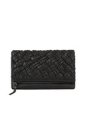 ecostitch Woven Front Flap Clutch