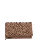 ecostitch Woven Front Flap Clutch